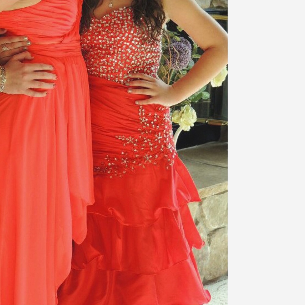Prom dress (on the right)